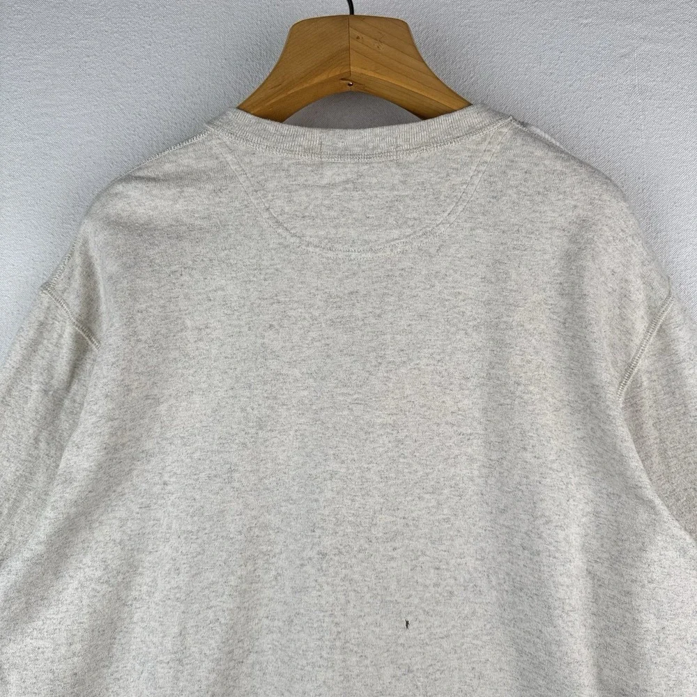 90s Vtg Polo Ralph Lauren Sailor Shoulder‎ Button Sweater Alpaca Beige 2XL *Read